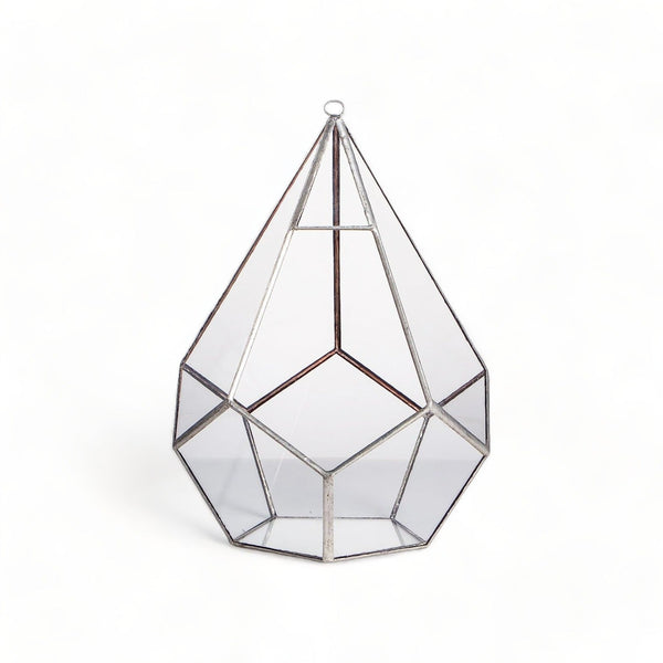 CDA Geometric Glass Open Hanging Terrarium - Castle Dawn Aquatics