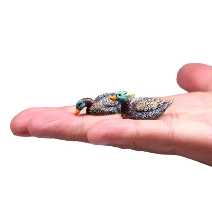 Mini Set of 3 Ducks (Mallards) Ornaments - Castle Dawn Aquatics