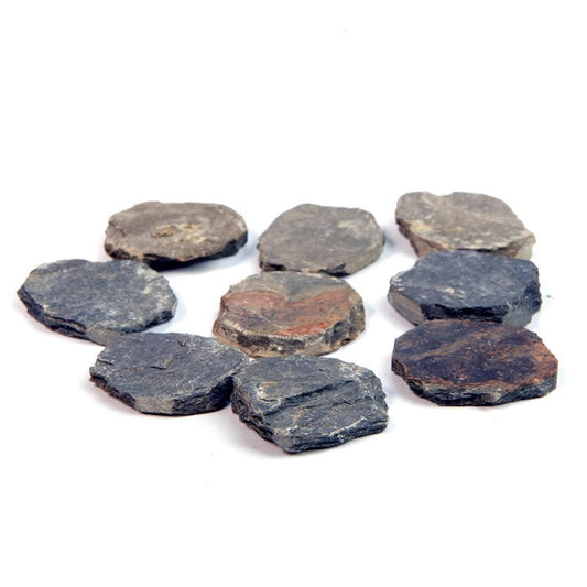 Miniature Natural Stone Pathway Stepping Stones Set of 10 - Castle Dawn Aquatics