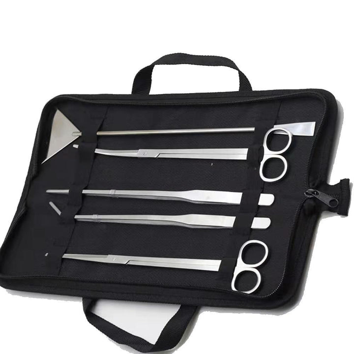 Aquarium Aquascaping Stainless Steel Five Piece Plant Tool Kit - Castle Dawn AquaticsAquarium Aquascaping Accessories Tools