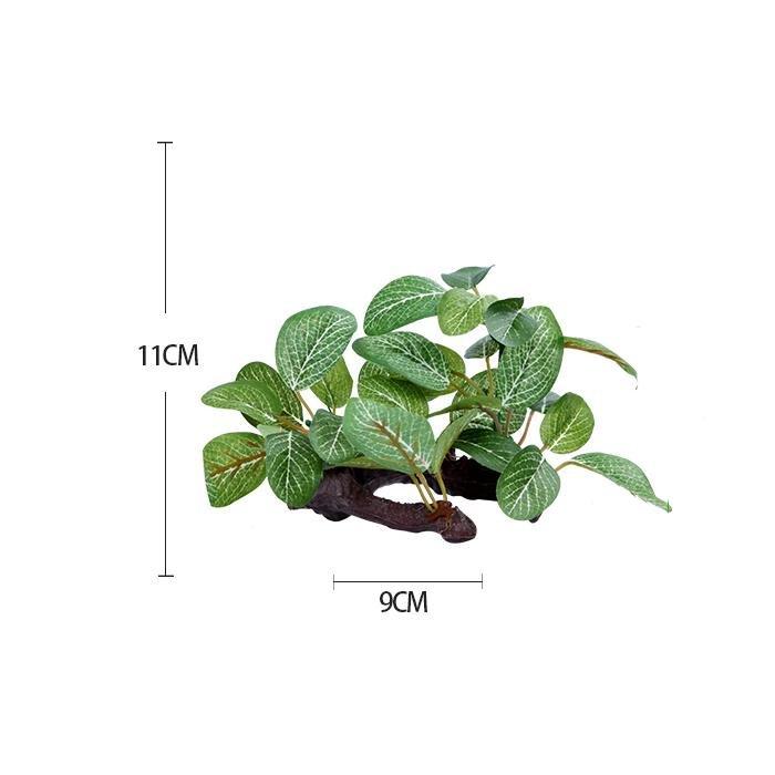 Artificial Aquarium Small Plastic Silk Lobelia Plant On Wood - Castle Dawn AquaticsArtificial Aquarium Plastic Fish Tank Plants