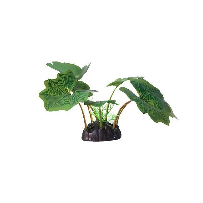 Artificial Aquarium Small Silk Plastic Broad leaf Plant - Castle Dawn AquaticsArtificial Aquarium Plastic Fish Tank Plants