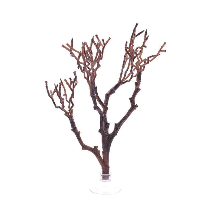 Artificial Medium Plastic Branch Tree With Suction Cup - Castle Dawn AquaticsArtificial Aquarium Plastic Fish Tank Plants