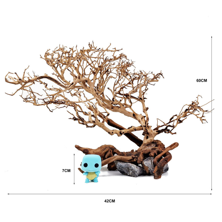 Bonsai Tree ''Wind Swept'' Aquarium Driftwood - Extra Large - Castle Dawn Aquatics