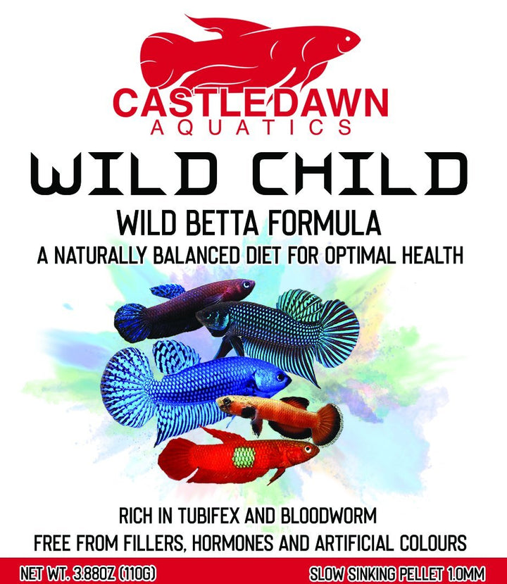 Castle Dawn Aquatics WILD CHILD Betta Formula Slow Sinking Granules - Castle Dawn AquaticsFish Food