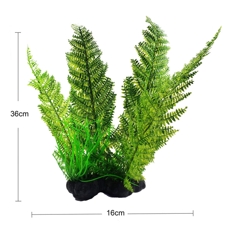 Large Plastic Silk Plant Set of 5 - Castle Dawn Aquatics