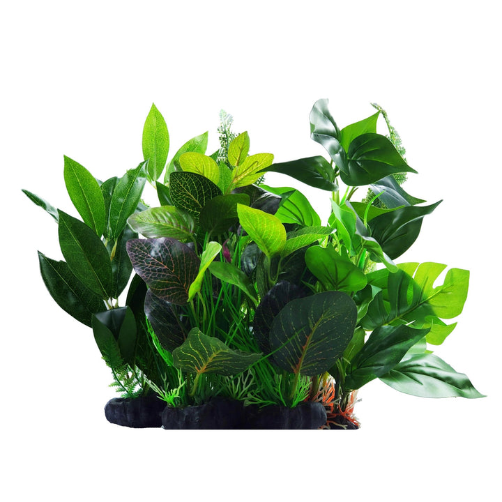 Large Plastic Silk Plant Set of 5 - Castle Dawn Aquatics