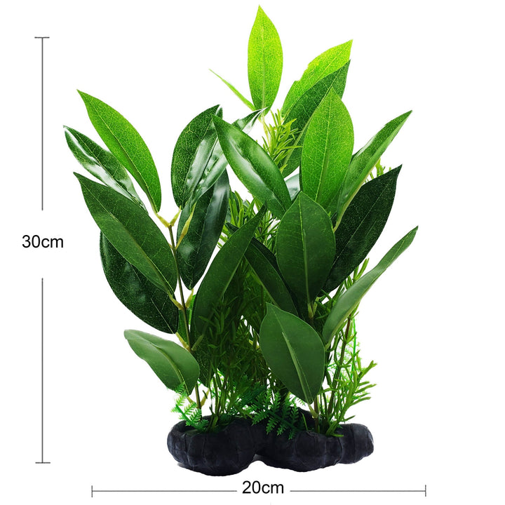 Large Plastic Silk Plant Set of 5 - Castle Dawn Aquatics