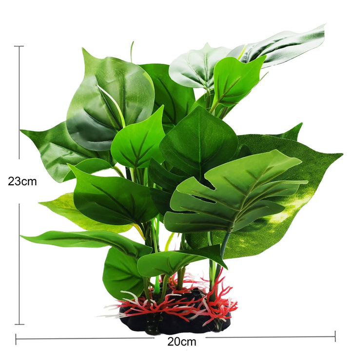 Large Plastic Silk Plant Set of 5 - Castle Dawn Aquatics