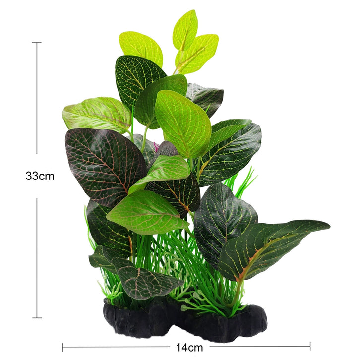 Large Plastic Silk Plant Set of 5 - Castle Dawn Aquatics