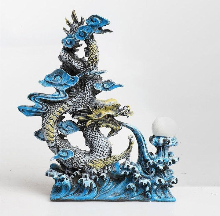 Limited Edition Medium Oriental Water Dragon Ornament - Castle Dawn AquaticsAquarium Decor