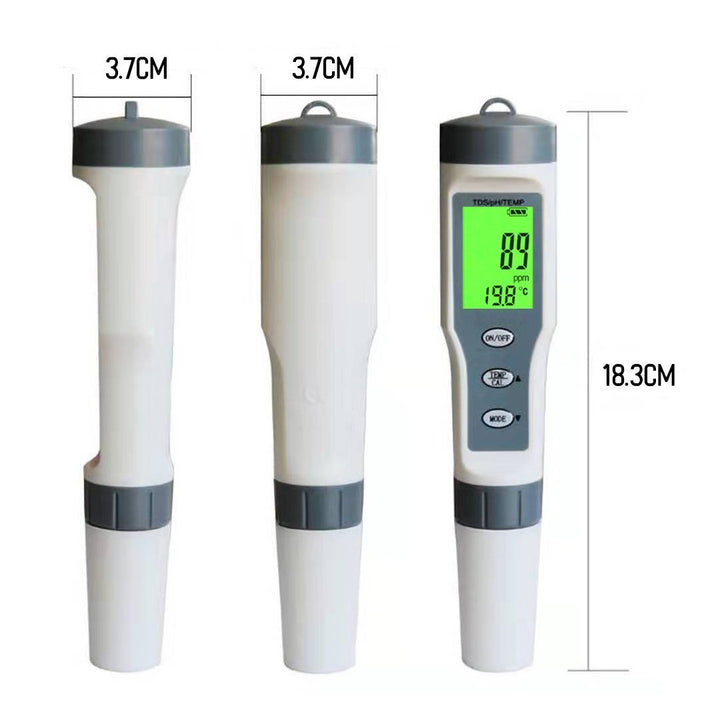 Professional High Accuracy Three In One TDS/PH/TEMP Aquarium Digital Water Tester - Castle Dawn AquaticsTesting Equipment