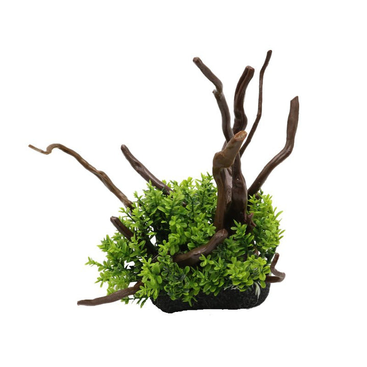 Realistic Artificial Aquarium Spiderwood & Moss - Castle Dawn Aquatics