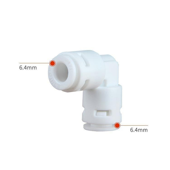 RO Reverse Osmosis Union Elbow Connector 1/4" to 1/4" Push-Fit Tube O.D. (5 Pack) - Castle Dawn AquaticsAquarium Aquatic Reverse Osmosis