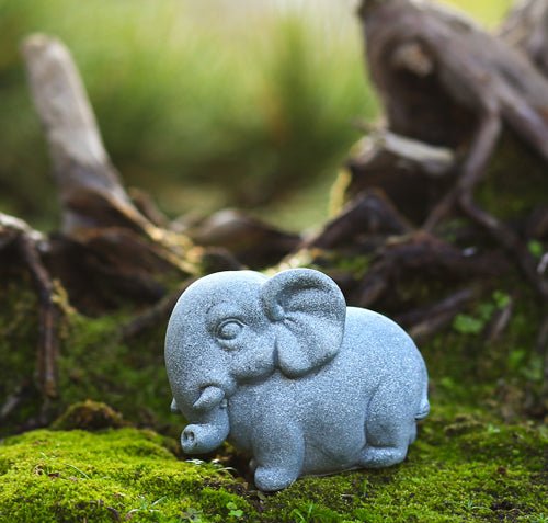 Stone Baby Elephant - Castle Dawn Aquatics